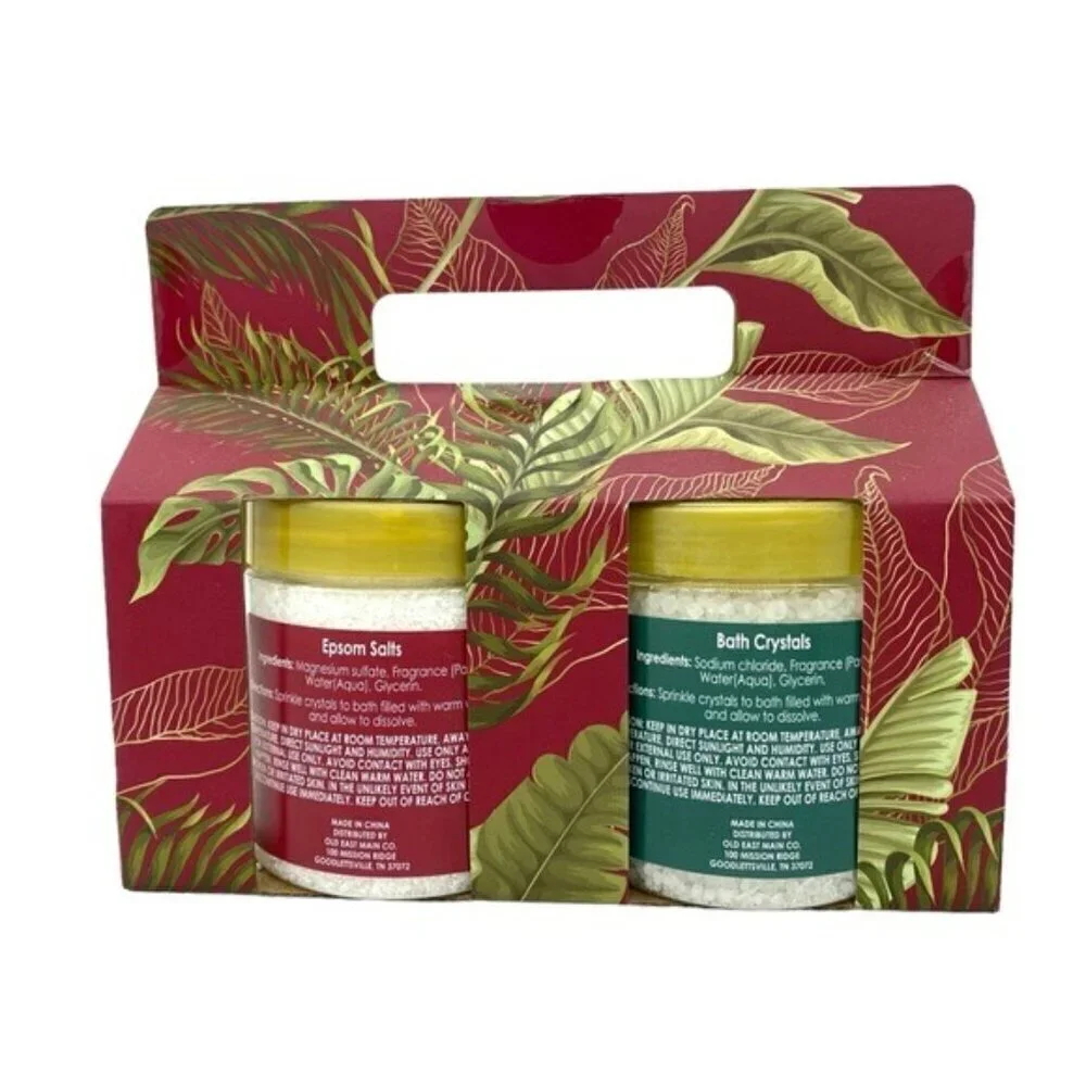 Studio Selection Lemon Bath Salt 2 Piece Gift Set